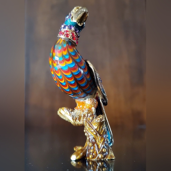 Fitz & Floyd Cleopatra Bird Guild Collection Figurine Swarovski Crystals - Picture 14 of 16